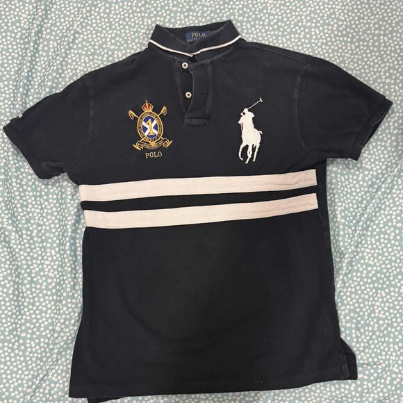 Black Big Pony Ralph Lauren Polo - Picture 1 of 4